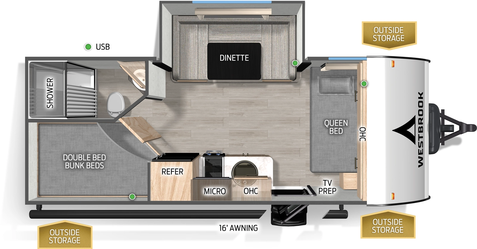 Westbrook 18BHCC Floorplan