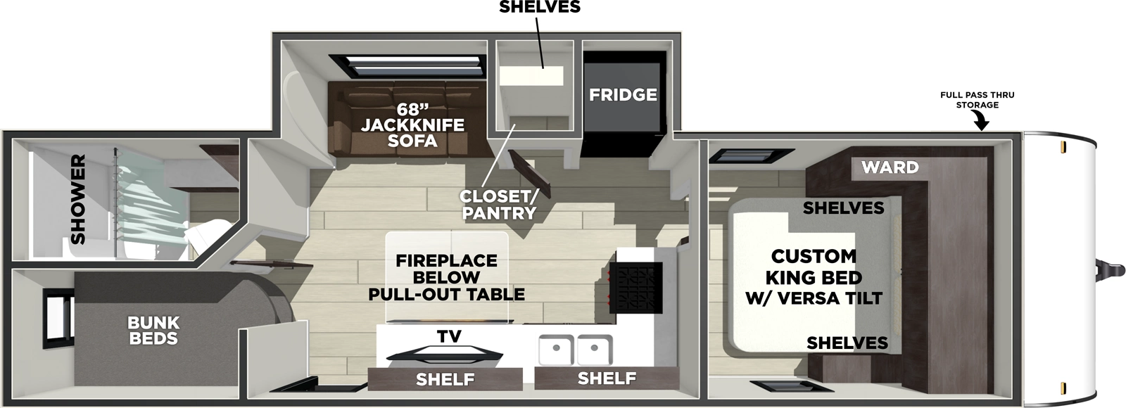 Evo 260ICE Floorplan